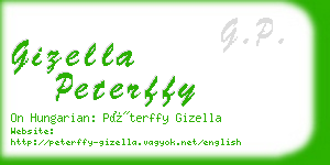 gizella peterffy business card